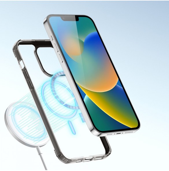 Dux Ducis Clin2 fodral för iPhone 14 Plus magnetiskt skal MagSafe grå