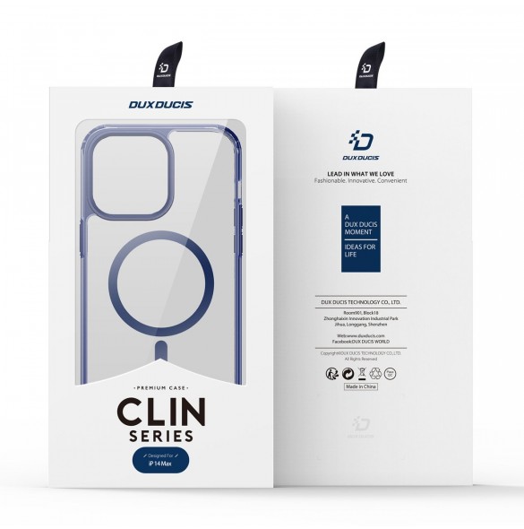 Dux Ducis Clin2 fodral för iPhone 14 Plus magnetiskt MagSafe skal blå
