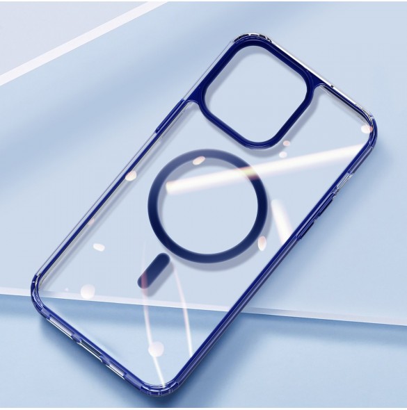 Dux Ducis Clin2 fodral för iPhone 14 Plus magnetiskt MagSafe skal blå