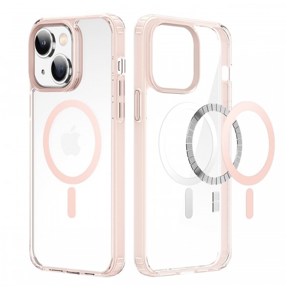 Dux Ducis Clin2 fodral för iPhone 14 Plus magnetiskt MagSafe skal rosa
