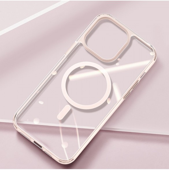 Dux Ducis Clin2 fodral för iPhone 14 Plus magnetiskt MagSafe skal rosa