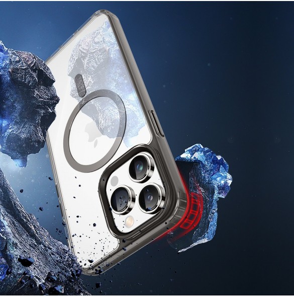 Dux Ducis Clin2 fodral till iPhone 14 Pro magnetiskt skal MagSafe grå