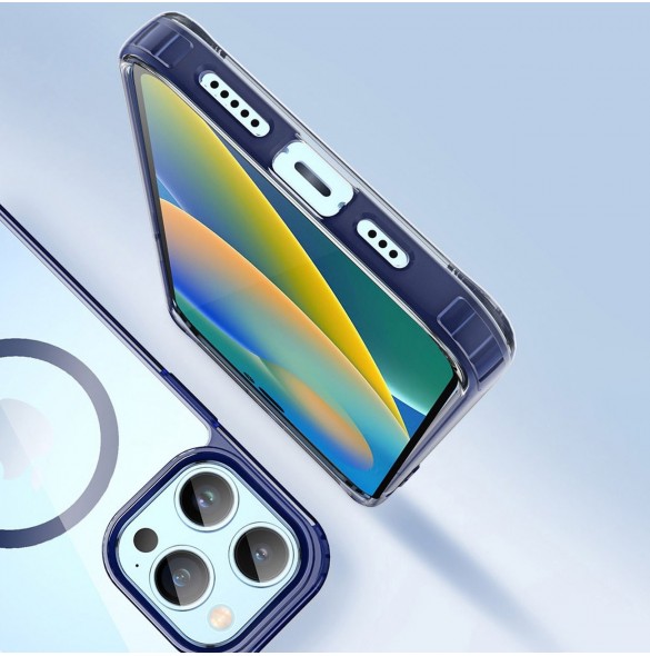 Dux Ducis Clin2 fodral för iPhone 14 Pro magnetiskt MagSafe skal blå