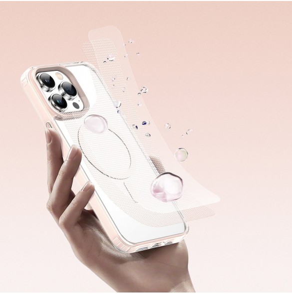 Dux Ducis Clin2 fodral till iPhone 14 Pro magnetiskt MagSafe skal rosa
