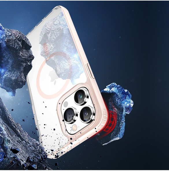 Dux Ducis Clin2 fodral till iPhone 14 Pro magnetiskt MagSafe skal rosa