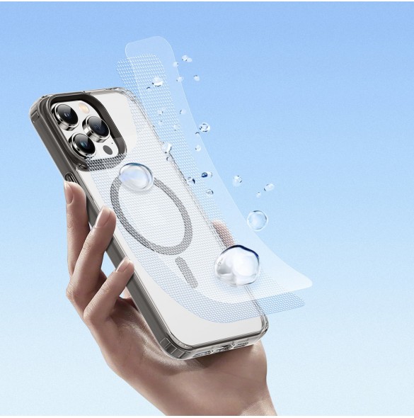 Dux Ducis Clin2 fodral iPhone 14 Pro Max Magnetic MagSafe fodral grå