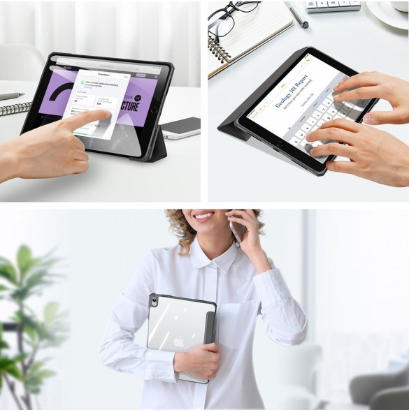 Dux Ducis Copa fodral för iPad 10,9'' 2022 (10 gen.) smart skalställ svart