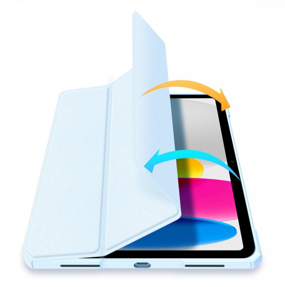 Dux Ducis Copa fodral för iPad 10,9'' 2022 (10 gen.) smart skalställ blå