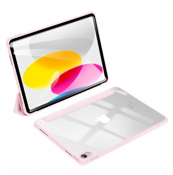 Dux Ducis Copa-fodral för iPad 10,9'' 2022 (10 gen.) smart skalställ rosa