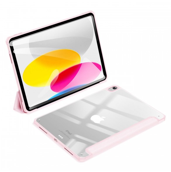 Dux Ducis Copa-fodral för iPad 10,9'' 2022 (10 gen.) smart skalställ rosa