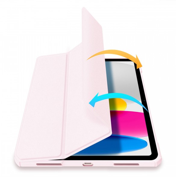 Dux Ducis Copa-fodral för iPad 10,9'' 2022 (10 gen.) smart skalställ rosa