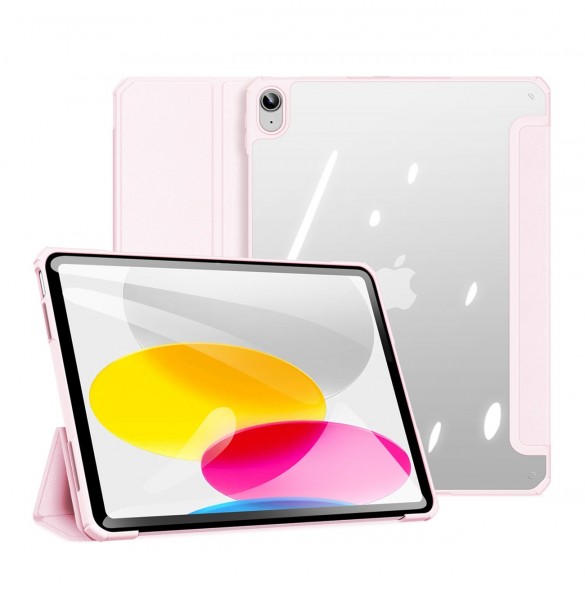 Dux Ducis Copa-fodral för iPad 10,9'' 2022 (10 gen.) smart skalställ rosa