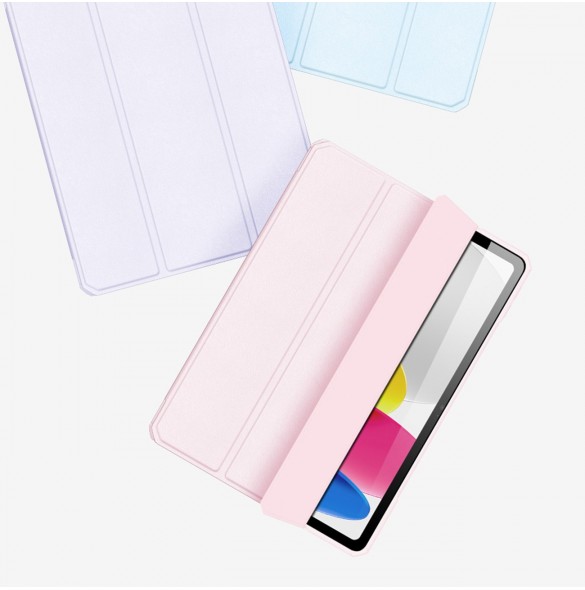 Dux Ducis Copa-fodral för iPad 10,9'' 2022 (10 gen.) smart skalställ rosa