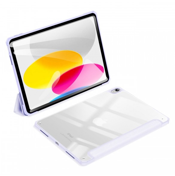 Dux Ducis Copa fodral för iPad 10,9'' 2022 (10 gen.) smart skalställ lila