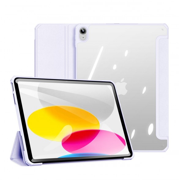 Dux Ducis Copa fodral för iPad 10,9'' 2022 (10 gen.) smart skalställ lila