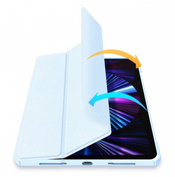 Dux Ducis Copa fodral för iPad Pro 11'' 2020 / iPad Pro 11'' 2018 / iPad Pro 11'' 2021 smart skal med stativ blå