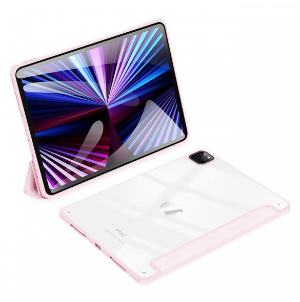 Dux Ducis Copa fodral för iPad Pro 11'' 2020 / iPad Pro 11'' 2018 / iPad Pro 11'' 2021 smart skal med stativ rosa