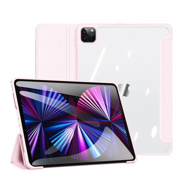 Dux Ducis Copa fodral för iPad Pro 11'' 2020 / iPad Pro 11'' 2018 / iPad Pro 11'' 2021 smart skal med stativ rosa