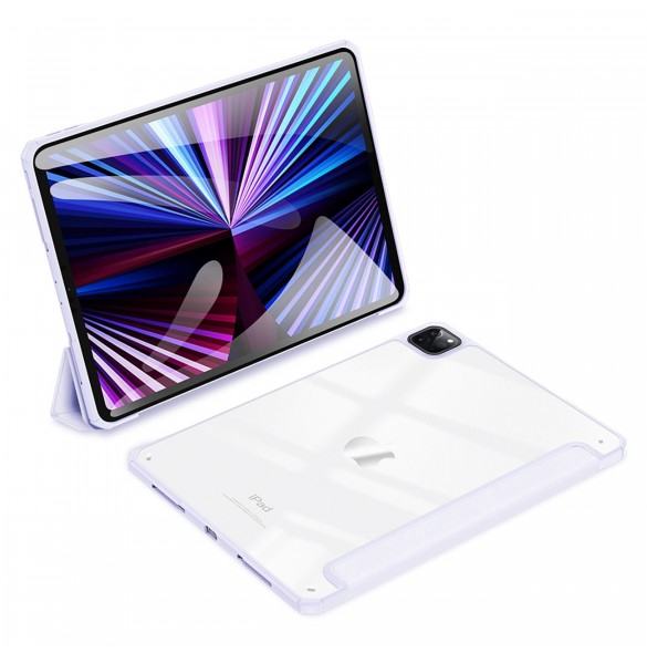 Dux Ducis Copa fodral för iPad Pro 11'' 2020 / iPad Pro 11'' 2018 / iPad Pro 11'' 2021 smart skal med stativ lila