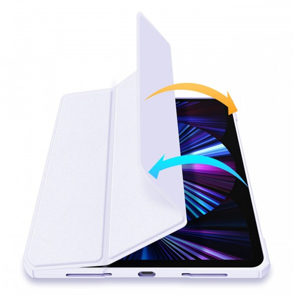Dux Ducis Copa fodral för iPad Pro 11'' 2020 / iPad Pro 11'' 2018 / iPad Pro 11'' 2021 smart skal med stativ lila