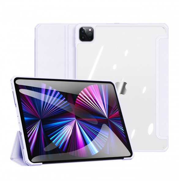 Dux Ducis Copa fodral för iPad Pro 11'' 2020 / iPad Pro 11'' 2018 / iPad Pro 11'' 2021 smart skal med stativ lila