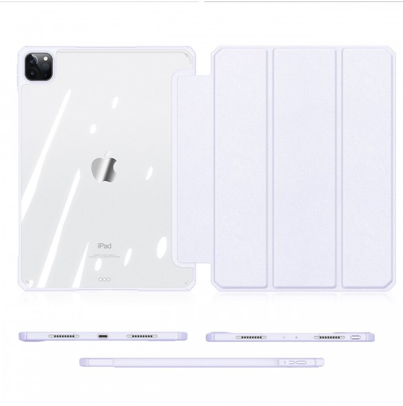 Dux Ducis Copa fodral för iPad Pro 11'' 2020 / iPad Pro 11'' 2018 / iPad Pro 11'' 2021 smart skal med stativ lila