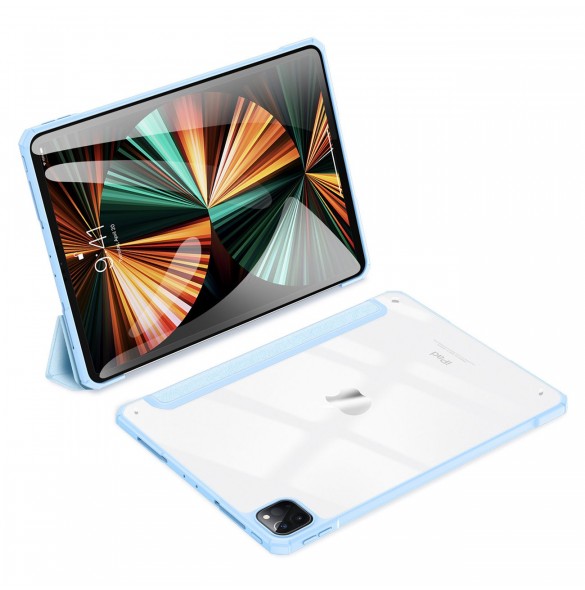 Dux Ducis Copa-fodral för iPad Pro 12,9'' 2021/2020/2018 smart skal med stativ blå