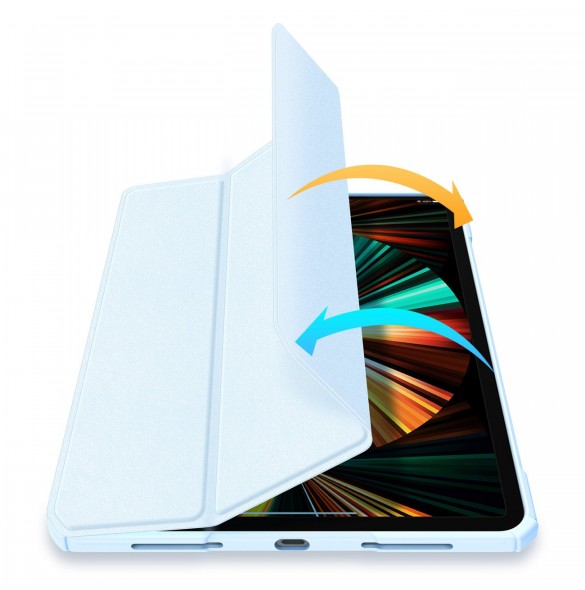Dux Ducis Copa-fodral för iPad Pro 12,9'' 2021/2020/2018 smart skal med stativ blå