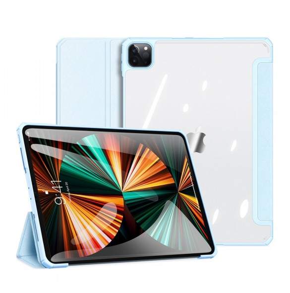 Dux Ducis Copa-fodral för iPad Pro 12,9'' 2021/2020/2018 smart skal med stativ blå