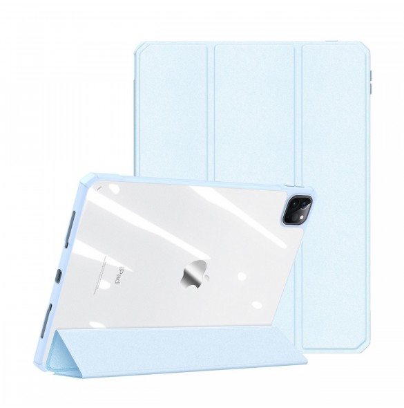 Dux Ducis Copa-fodral för iPad Pro 12,9'' 2021/2020/2018 smart skal med stativ blå