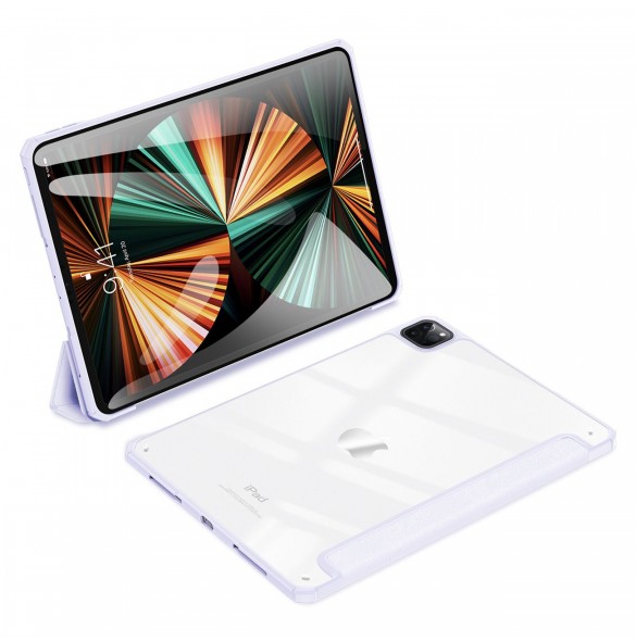 Dux Ducis Copa-fodral för iPad Pro 12,9'' 2021/2020/2018 smart skal med stativ lila