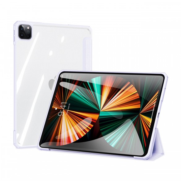 Dux Ducis Copa-fodral för iPad Pro 12,9'' 2021/2020/2018 smart skal med stativ lila