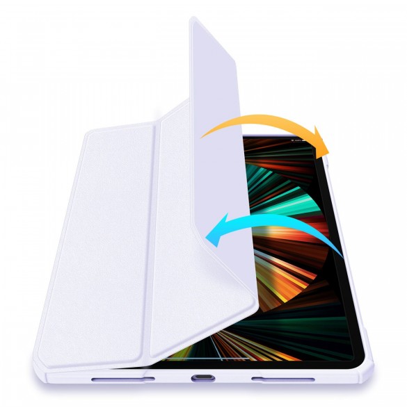 Dux Ducis Copa-fodral för iPad Pro 12,9'' 2021/2020/2018 smart skal med stativ lila