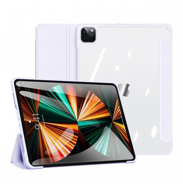 Dux Ducis Copa-fodral för iPad Pro 12,9'' 2021/2020/2018 smart skal med stativ lila
