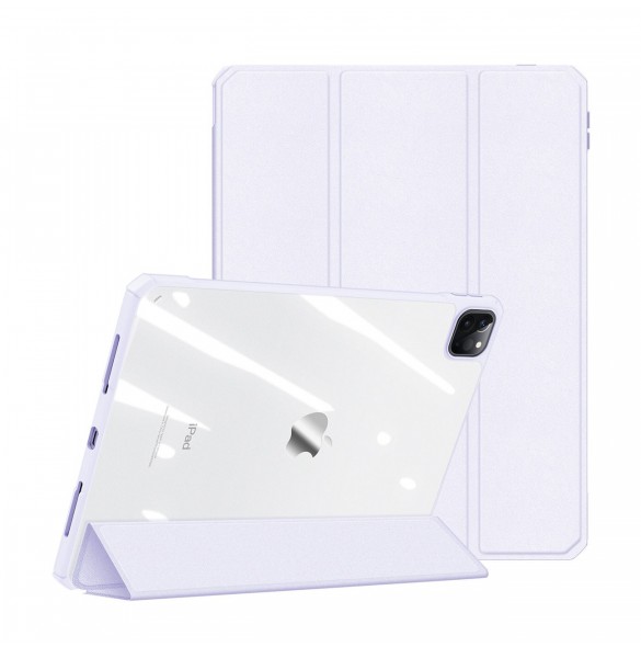 Dux Ducis Copa-fodral för iPad Pro 12,9'' 2021/2020/2018 smart skal med stativ lila