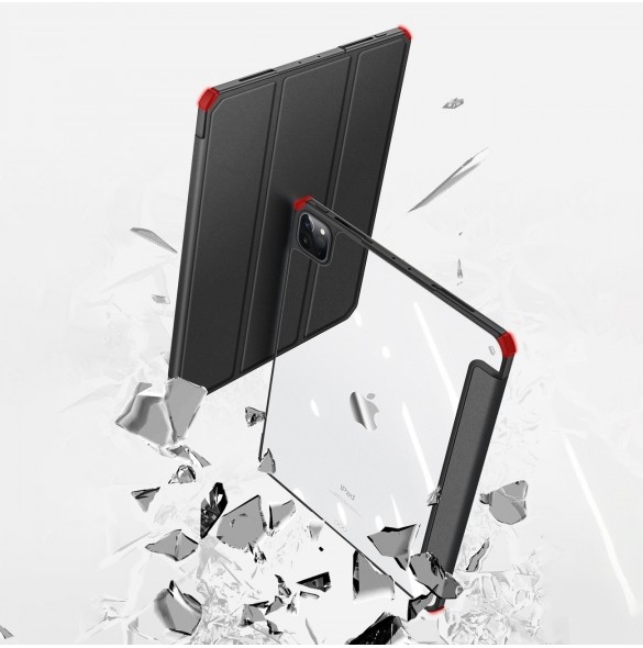 Dux Ducis Copa-fodral för iPad Pro 12,9'' 2021/2020/2018 smart skal med stativ lila