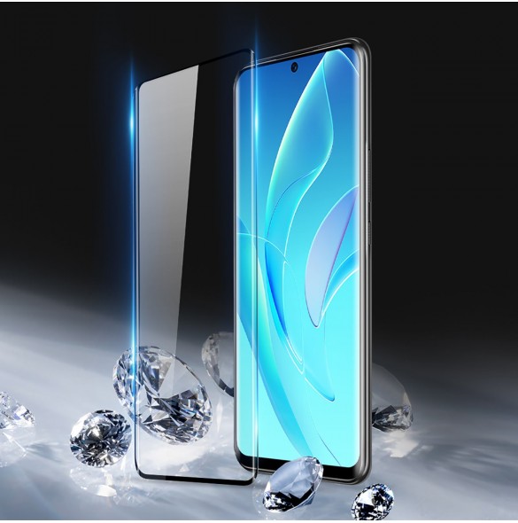Dux Ducis Curved Glass Härdat glas till Honor 60 Pro med svart ram