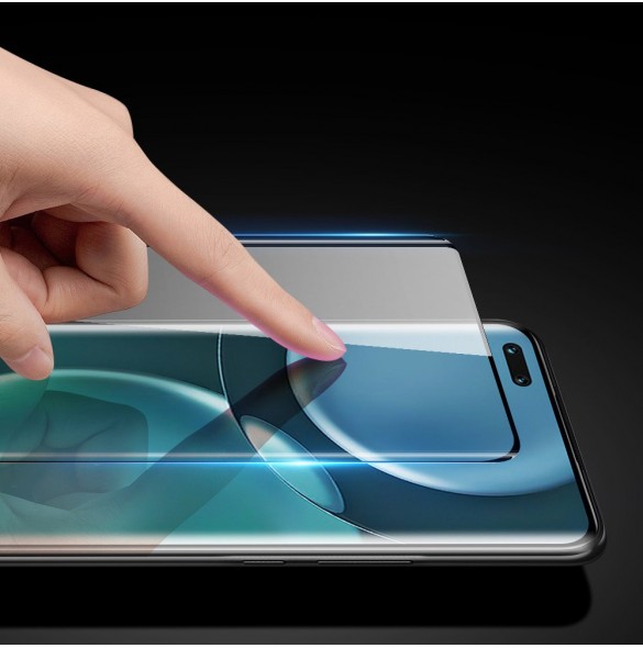 Dux Ducis Curved Glass Härdat glas för Honor Magic4 Pro med svart ram