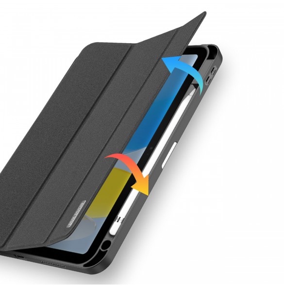 Dux Ducis Domo fodral iPad 10,9'' 2022 (10 gen.) smart skalställ svart
