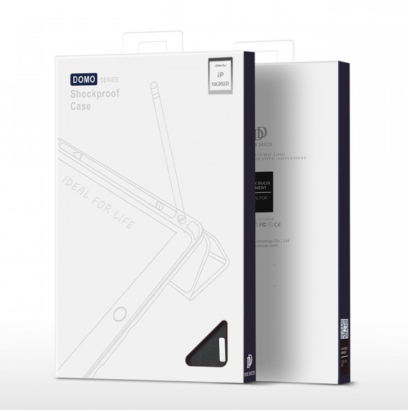 Dux Ducis Domo fodral iPad 10,9'' 2022 (10 gen.) smart skalställ svart