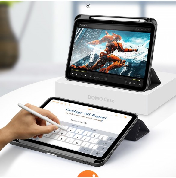 Dux Ducis Domo fodral iPad 10,9'' 2022 (10 gen.) smart skalställ svart