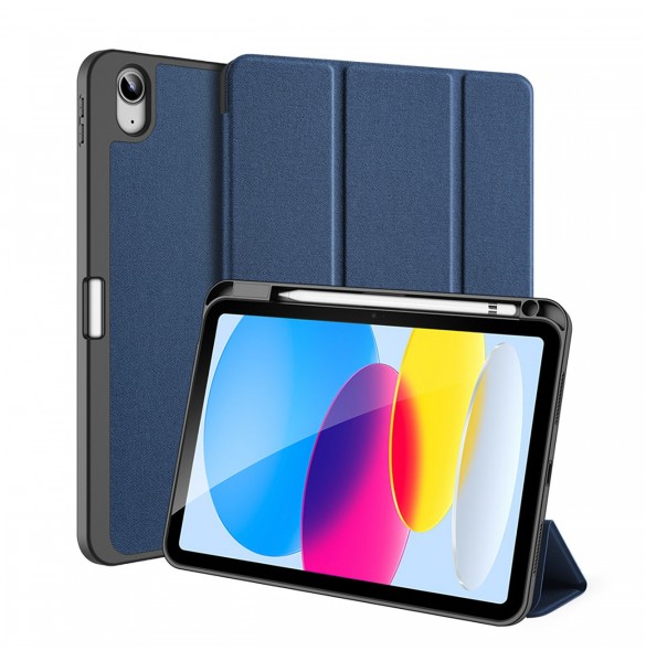 Dux Ducis Domo fodral iPad 10,9'' 2022 (10 gen.) smart skalställ blå