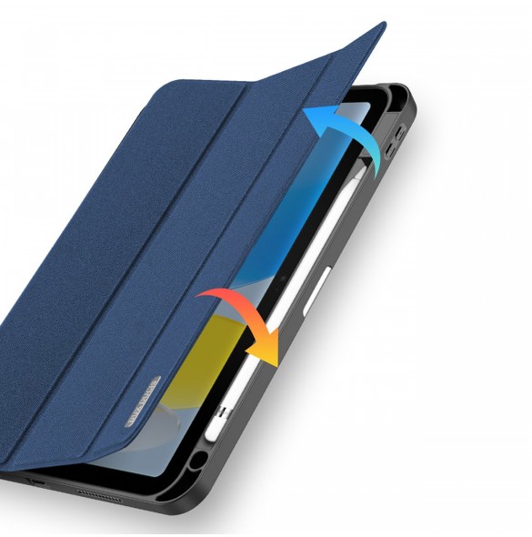 Dux Ducis Domo fodral iPad 10,9'' 2022 (10 gen.) smart skalställ blå