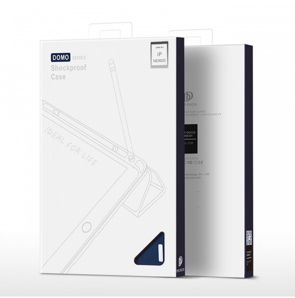 Dux Ducis Domo fodral iPad 10,9'' 2022 (10 gen.) smart skalställ blå
