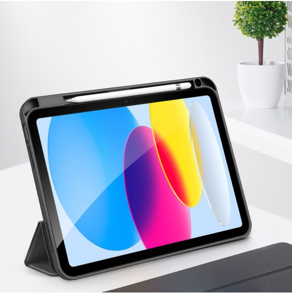 Dux Ducis Domo fodral iPad 10,9'' 2022 (10 gen.) smart skalställ blå
