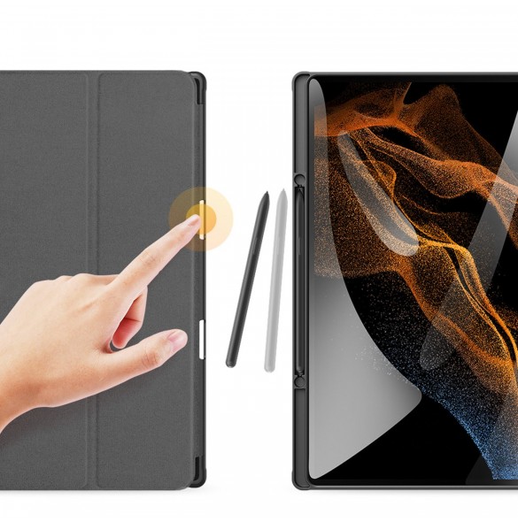 Dux Ducis Domo vikbart skal till surfplatta med Smart Sleep-funktion Samsung Galaxy Tab S8 Ultra ställ svart