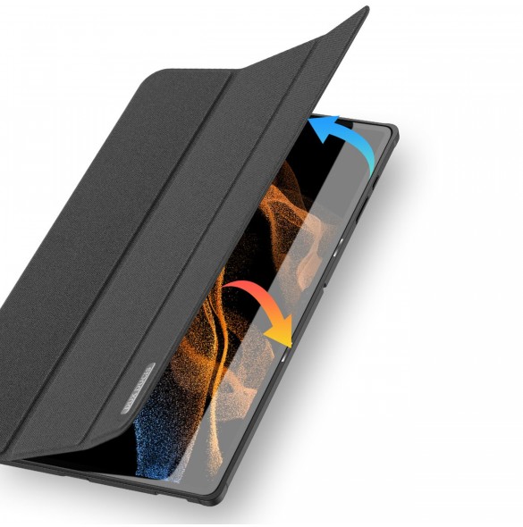 Dux Ducis Domo vikbart skal till surfplatta med Smart Sleep-funktion Samsung Galaxy Tab S8 Ultra ställ svart