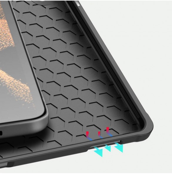 Dux Ducis Domo vikbart skal till surfplatta med Smart Sleep-funktion Samsung Galaxy Tab S8 Ultra ställ svart