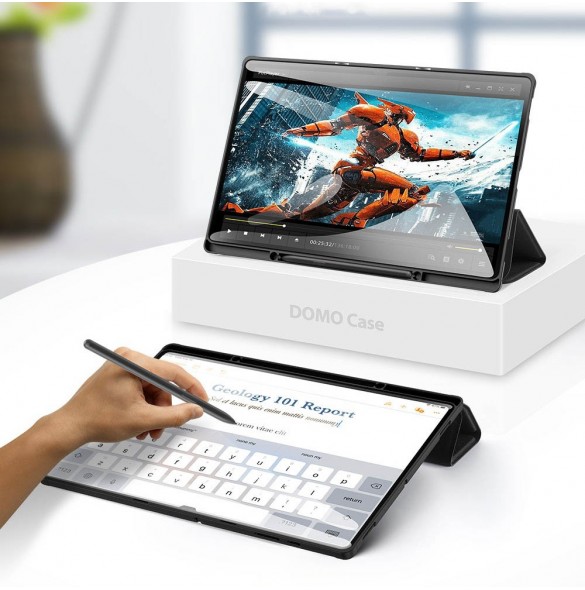 Dux Ducis Domo vikbart skal till surfplatta med Smart Sleep-funktion Samsung Galaxy Tab S8 Ultra ställ svart