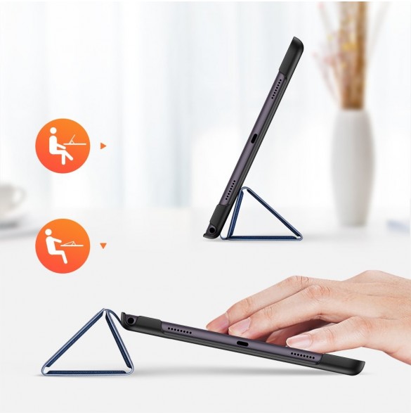 Dux Ducis Domo Foldable Cover Tablettfodral med Smart Sleep Funktion Stativ för Samsung Galaxy Tab A7 10,4'' 2020 Blå